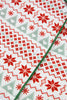 White Christmas Pattern Print Shirt Style Long 2pcs Pajama Set