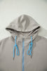 Smoke Green Contrast Trim Zip Up Sporty Jacket Drawstring Mini Skort 2pcs Set