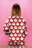 White Ho Ho Ho Christmas Fashion Print 2pcs Lounge Short Set