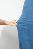Dusk Blue Retro Washed Patch Pocket Loose Jeans