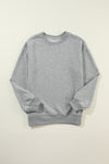 Bonbon Solid Classic Crewneck Pullover Sweatshirt