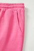 Bright Pink Plus Size Henley Drop Shoulder Pullover and Jogger Pants Two Piece Set