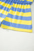 Rose Stripe Dolman Tee Drawstring Skort Athletic 2pcs Set