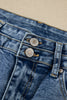 Beau Blue Acid Wash Pocket Detail Flare Jeans
