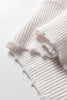 White Pearl Embellished Open Front Elegant Cardigan