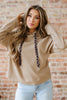 Casual Thermal Textured Lace Drawstring Baggy Hoodie