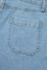 Myosotis High Rise Patch Pocket Denim Shorts