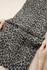 Black Leopard Print Wide Leg High Waist Jeans