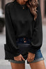 Chestnut Lace Long Sleeve Textured Pullover