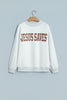 Light Grey Reversible Christian Faith Print Mock Neck Pullover Sweatshirt