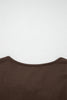 Coffee Plus Size Solid Color Bow Tie Peplum Tank Top