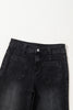 Black Wide Leg Pocketed High Waist Jeans