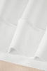 White Oversize Drop Shoulder Reversible Mock Neck Sweatshirt
