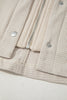 Beige 2 in 1 Thermal Knit Textured Hooded Jacket