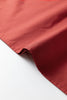Clay Contrast Trim Flutter Sleeve V Neck Blouse