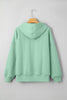 Moonlight Jade Cable Textured Baggy Solid Hoodie