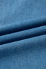 Dusk Blue Retro Washed Patch Pocket Loose Jeans