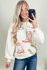 White Tinsel Western Boots Horseshoe Star Knit Crew Neck Sweater