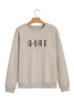 Jet Stream GOD IS GOOD Western Embroidered Letter Crewneck Pullover Sweatshirt