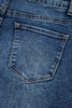 Beau Blue Acid Wash Pocket Detail Flare Jeans