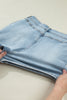 Beau Blue Bow Detail Denim Shorts with Pockets