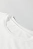 White Ribbed Long Sleeve Crew Neck Solid Color Bodysuit