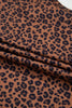 Brown Leopard Printed Sleeveless Scoop Neck Bodysuit