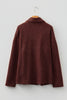 Medium Grey Ribbed Knit Buttons Front Flap Pocket Casual Shacket