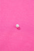 Bright Pink Pearl Beaded Drop Shoulder Crewneck T Shirt