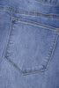 Beau Blue Tailored Center Seam Detail Straight Loose High Rise Jeans