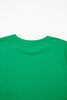 Bright Green Casual Plain Crew Neck Tee