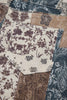 Brown Western Print Casual Shift Jeans