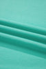 Mint Green Casual Plain Crew Neck Tee