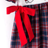 GIRLS CHRISTMAS SANTA CLAUS EMBROIDERY SMOCKED DRESS