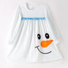 GIRLS CHRISTMAS SNOWMAN APPLIQUE DRESS
