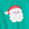 TODDLER BOYS CHRISTMAS SANTA CLAUS APPLIQUE COTTON ROMPER