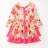 GIRLS FALL & WINTER FLORAL PRINT DRESS
