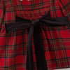 TODDLER GIRLS CHRISTMAS RED PLAID COTTON SMOCKED BLOOMER SET