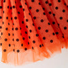 GIRLS HALLOWEEN KITTY PRINT TULLE DRESS