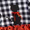 GIRLS HALLOWEEN KITTY PRINT TULLE DRESS