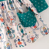GIRLS CHRISTMAS PRINT DRESS