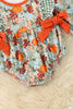 Cute Autumn Floral Printed Bubble Romper