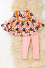 Halloween Multi-Printed Girls Tunic & Pink Leggings