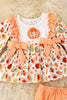 Fall Multi Printed Girls Baby Tunic and Baby Bloomers w/ front bows