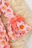 Pumpkin Printed on Pink Dress w/ Bell Sleeves