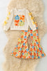 Bow & Pumpkin Printed on Ivory & Printed Bottoms