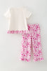 Howdy Western Printed Tunic w/ruffle hem & floral pants