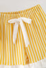 Half Lemon Half Stripe Printed Girls Pajamas