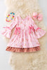 (Western) Coquette western printed girls dress.