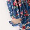 GIRLS BLUE FLORAL PRINT DRESS